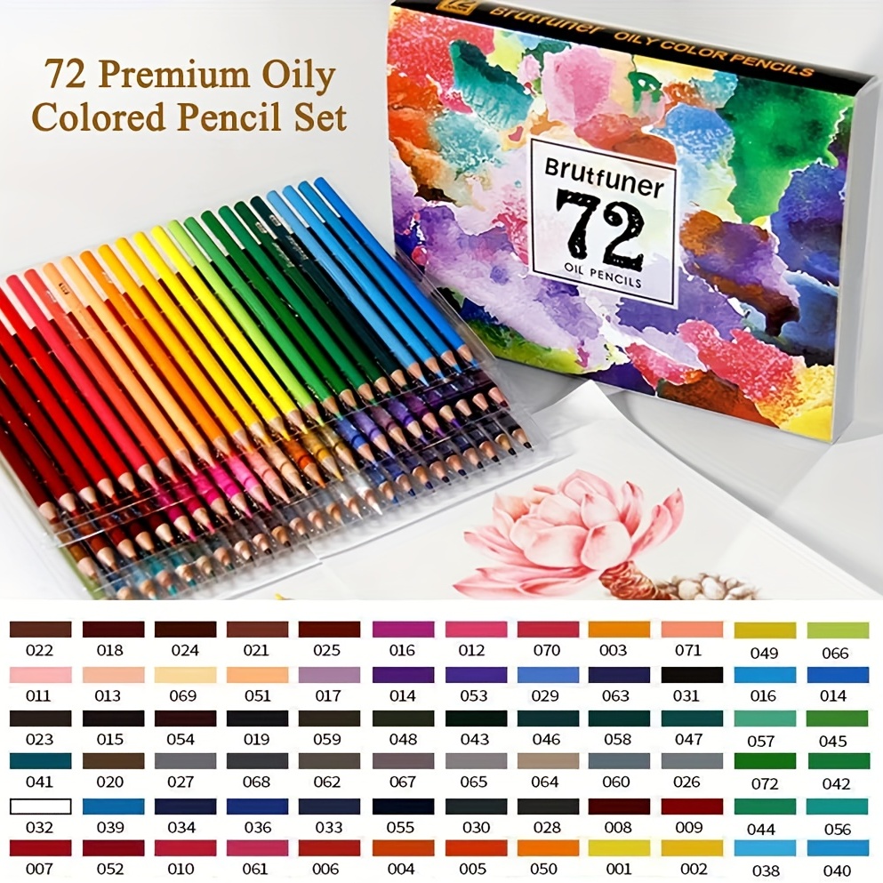 Lot de 72 Crayon de couleur huileux pastel MARCO Professionels