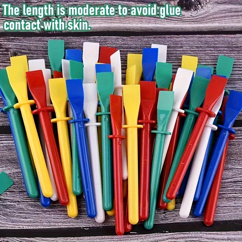 6pcs Glue Spreader Glue Spreader Glue Paint Tool Sticks Smear Applicator  Silicone Glue Brush