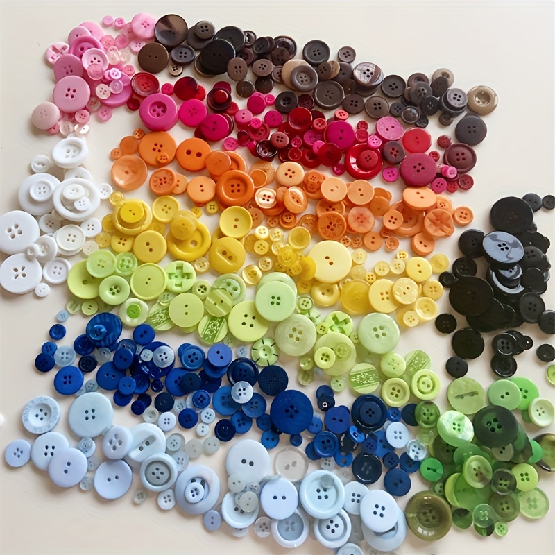 Resin Buttons - 50/100g Mix Color Round Resin Buttons Diy Craft Sewing  Decor - Aliexpress