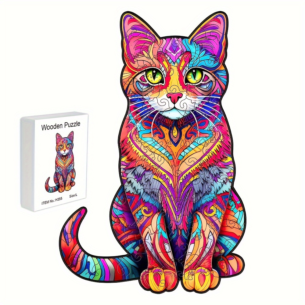 Puzzle Del Gatto 3d - Spedizione Gratuita Per I Nuovi Utenti - Temu Italy