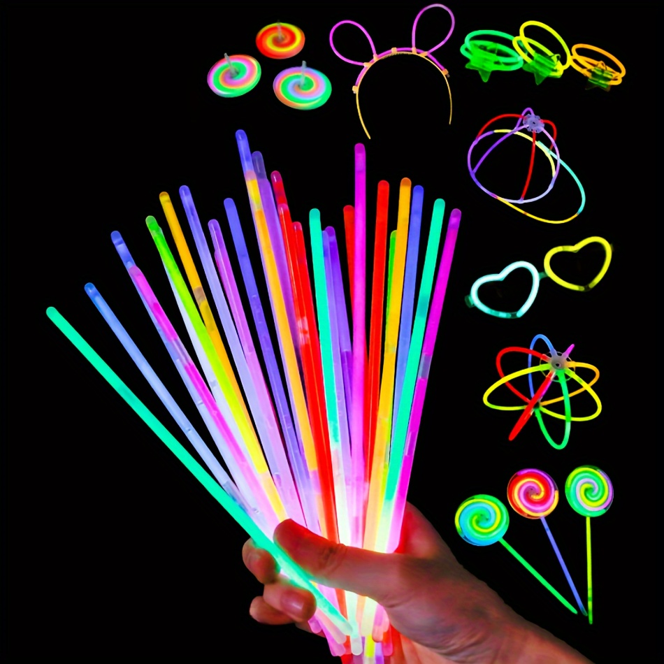 Bastoncini Luminosi Luminosi A Fluorescenza Feste Bracciali - Temu Italy