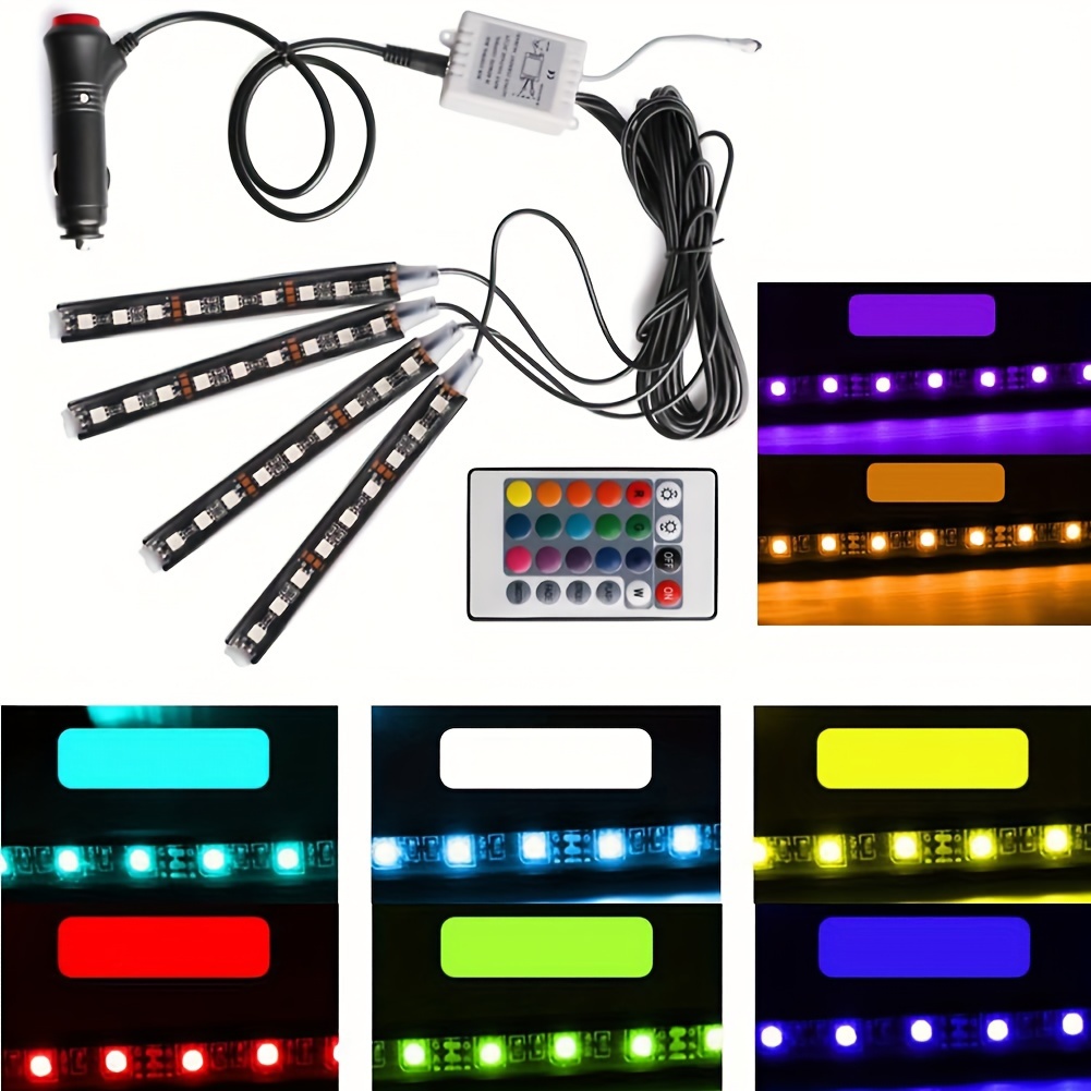 Car LED Strip Light,RGB Interior Car Lights, APP Control 16 Million  Colors,5 in 1 with 236.22 inches Fiber Optic,Multicolor Ambient Lighting  Kits,Music Sync Rhythm and Sound Active Function : : Car 