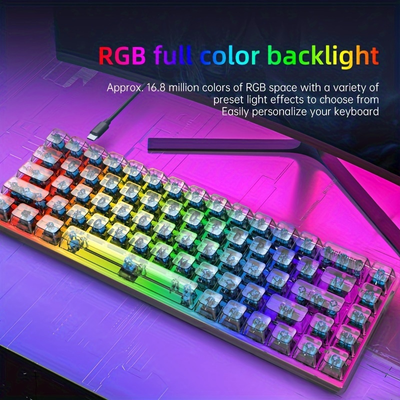 Clavier Lumineux USB Noir, Clavier Rétroéclairé RGB De Jeu À 61 Touches,  Clavier, Adapté Pour Ordinateur De Bureau Portable, Une Variété De Lumières