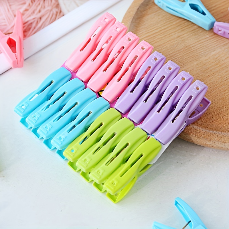 Unique Bargains Plastic Laundry Clothes Drying Pegs Clips Pins Clothespins Assorted Color 20pcs, Size: One Size