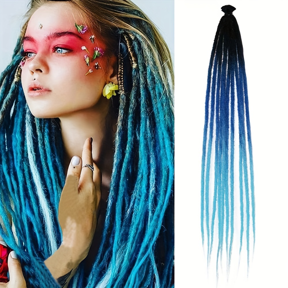 Crochet Dreadlocks Extension 36 inch Synthetic Synthetic Hippie Single Ended Dreads Locs Hair 10 Strands/Pack Thin Soft Reggae Hair Hip-hop Style