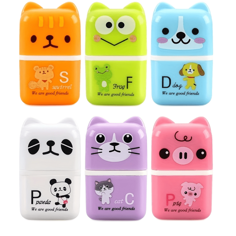 Cute Animal Roller Eraser With Roller Cleaning Built in - Temu