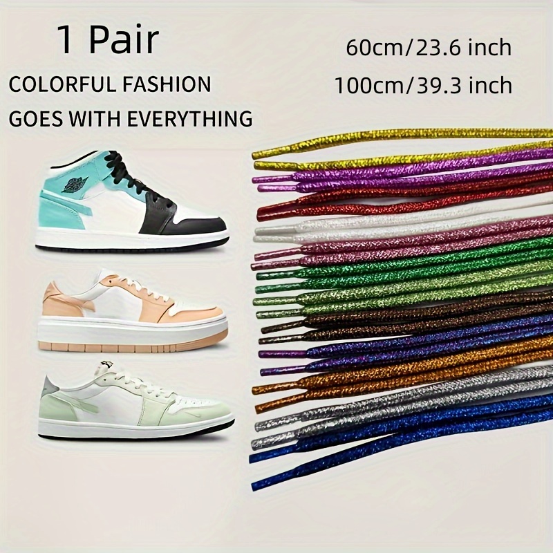 1 Pair Color Gradient Lace Flat Lace Casual Sports Shoes Accessories Can Be  Used As Spare Shoelaces