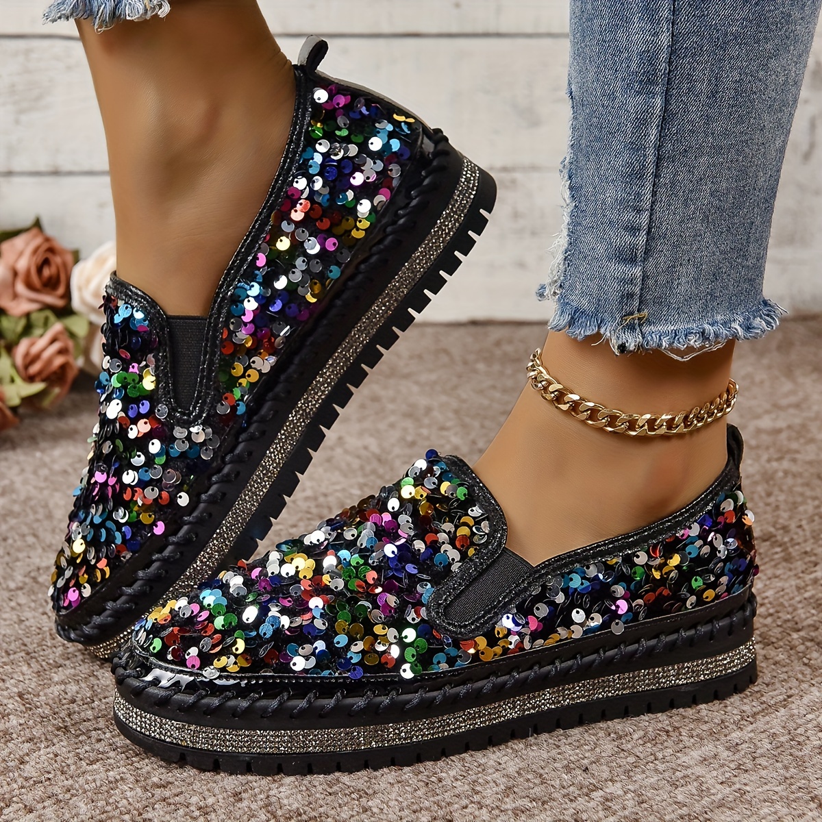 Womens Sparkly Shoes - Temu