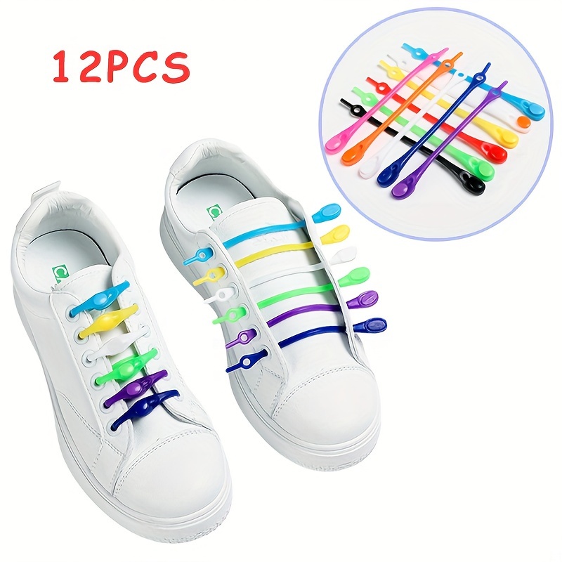 Funny Shoelaces Locks Buckle Aluminum Elastic No Tie Shoe - Temu