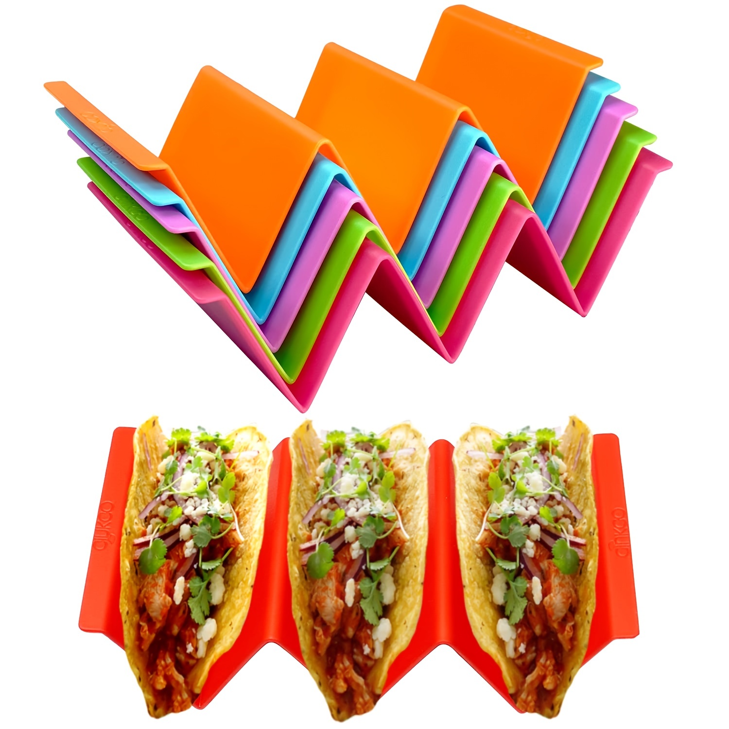 Holder Holders Plates Bamboo Kitchen Accessories Taco Plate Gifts for Home  Taco Toaster Taco Set