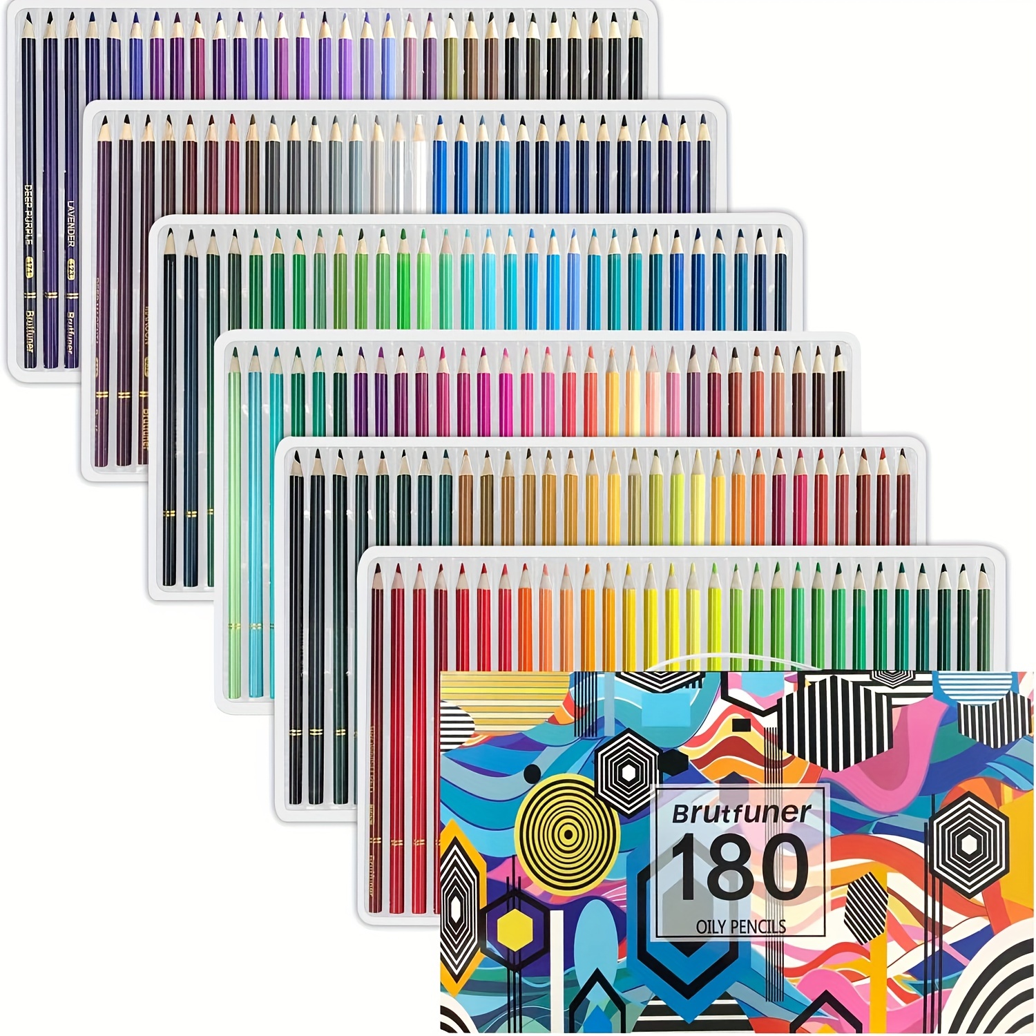 180 color Artist Colored Pencils Set For Adult Coloring - Temu