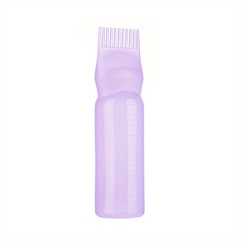 2pcs/set Silicone Shampoo Brush PP Hair Dye Bottle With Aplicator, Oil  Bottle Brush, Scalp Massage Brush
