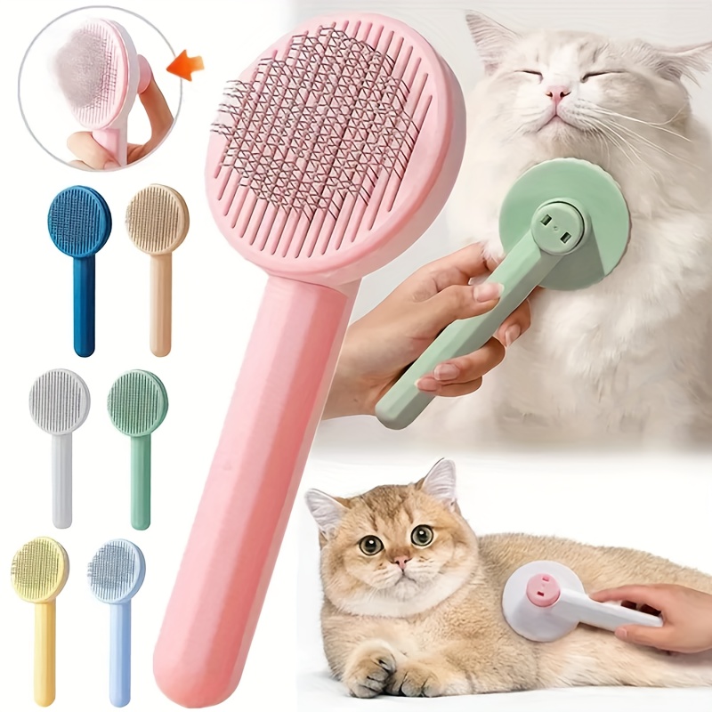 5 in 1 Cat Grooming Kit With Self cleaning Brush Nail - Temu