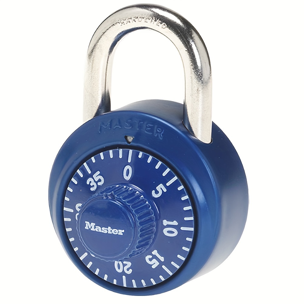 Gym Locker Lock,5 Letter Heavy Duty Alloy Padlock Password Sturdy Security  Padlock-Easy to Set Your Own Keyless Resettable Combo-Blue 