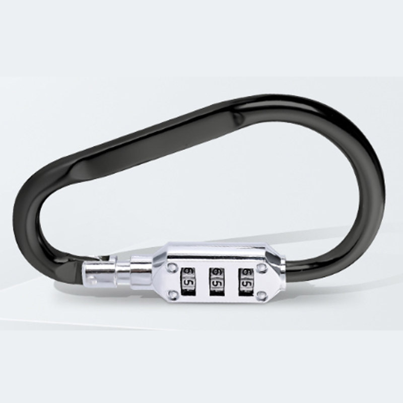 Mini mousqueton en forme de S avec serrure, porte-clés, pince à ressort,  anneau, acier inoxydable, randonnée en plein air, voyage - AliExpress