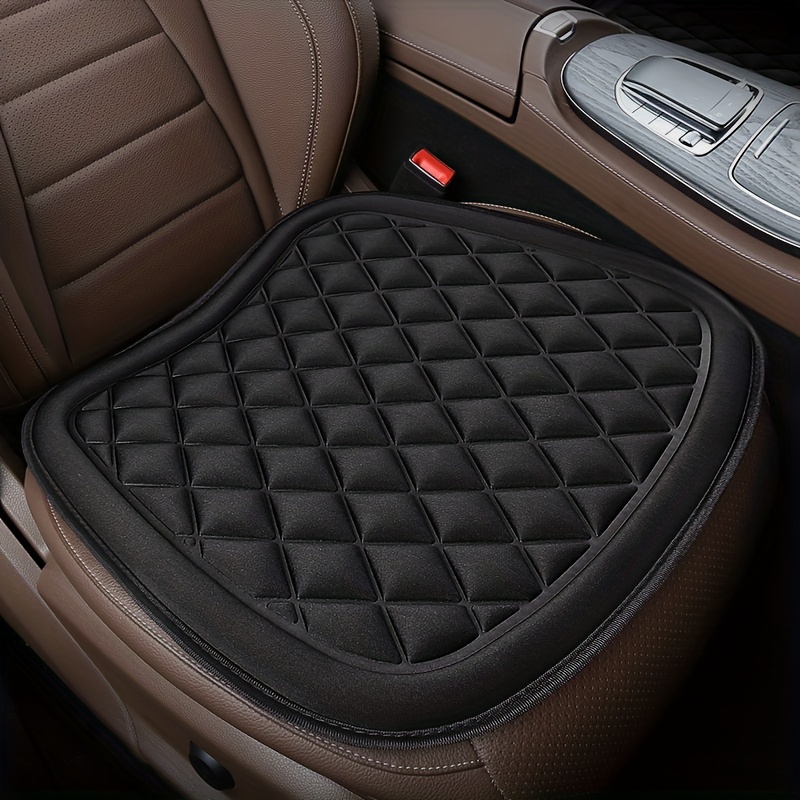 Leather Car Seat Cushion, Heightening Car Seat Cushions, Comfortable Memory  Foam Driver Seat Cushion For Sciatica & Lower Back Pain Relief - Temu