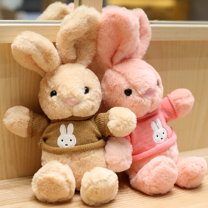 1pc Lop Lapin Poupée En Peluche Dessin Animé Lapin Poupée - Temu