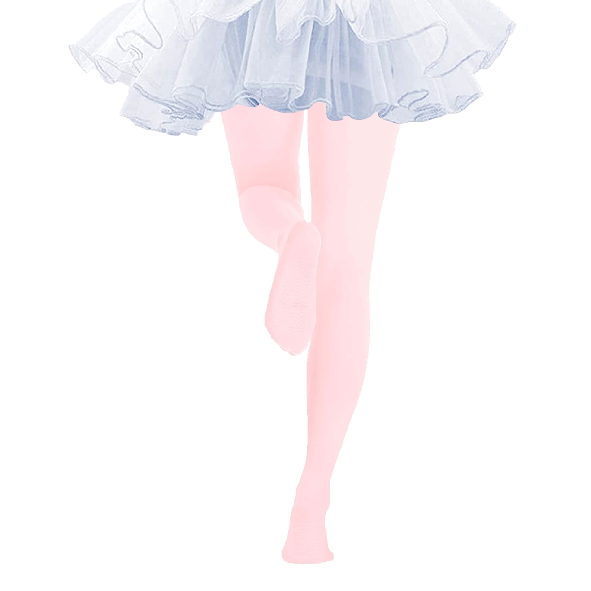  Mallas de ballet para niñas, convertibles, color rosa, blanco,  negro, mallas sin pies (niñas/mujeres), Negro - : Ropa, Zapatos y Joyería