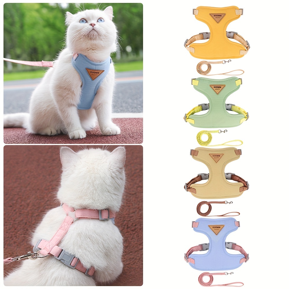 Cat Harness Adjustable Buckle Breathable Cat Harness Walking Cat Leash Dog  Pet Chest Strap Adjustable Puppy Harness - Temu United Arab Emirates