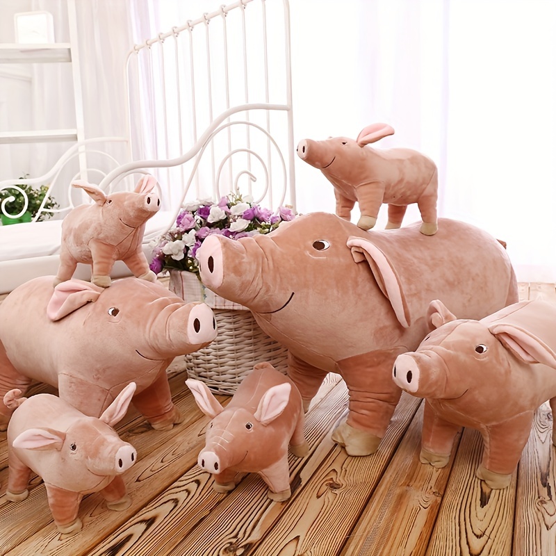 Silicone Pig Doll Toy  Cute Lifelike, Realistic Micro Piggy for