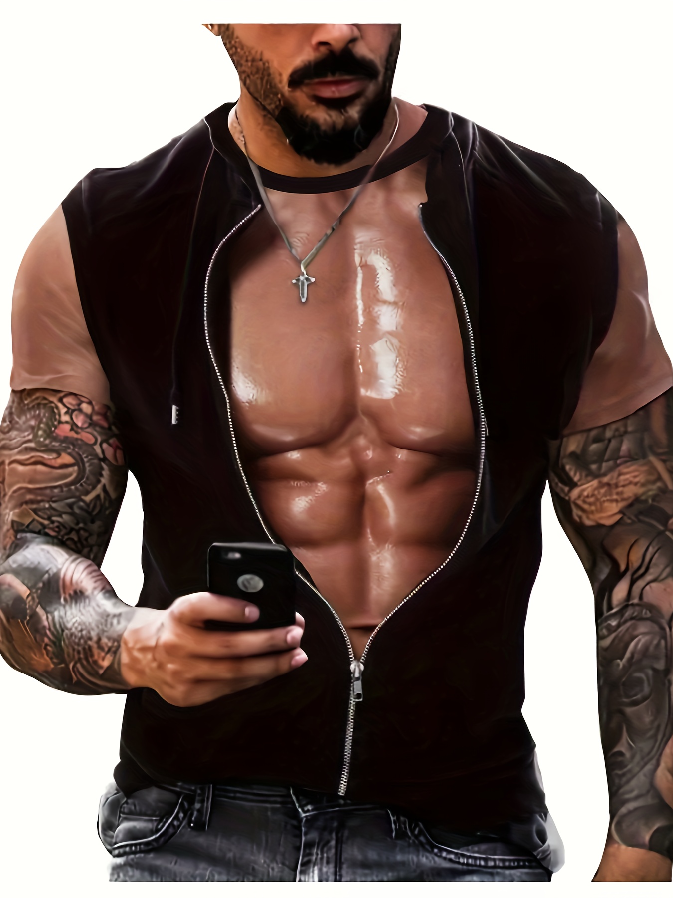 Men Muscle Shirts - Temu New Zealand