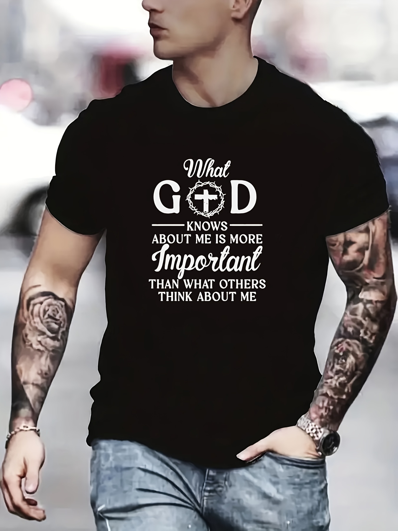 God Has No Name - Americana Estampada Hombre