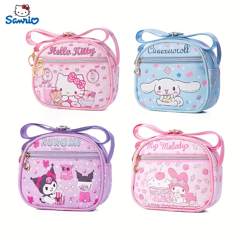 Sanrio Hello Kitty Bag Pu Leather Cartoon Stickers Shoulder Bag Y2k Handbag  For Women Sweet Cute Bag Versatile Tote Bag New 2023 - AliExpress