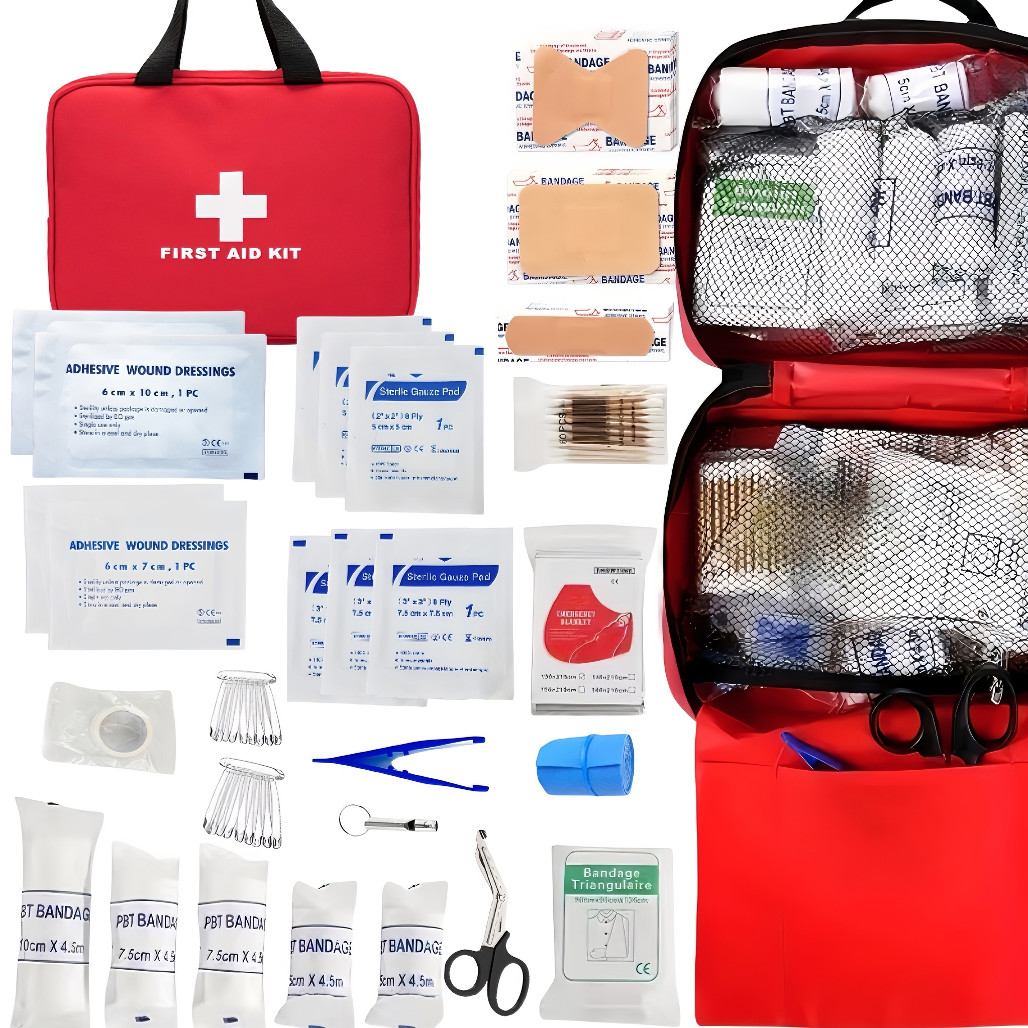 Kit De Emergencia Para Coche Extraíble Grande Bolsa Portátil - Temu