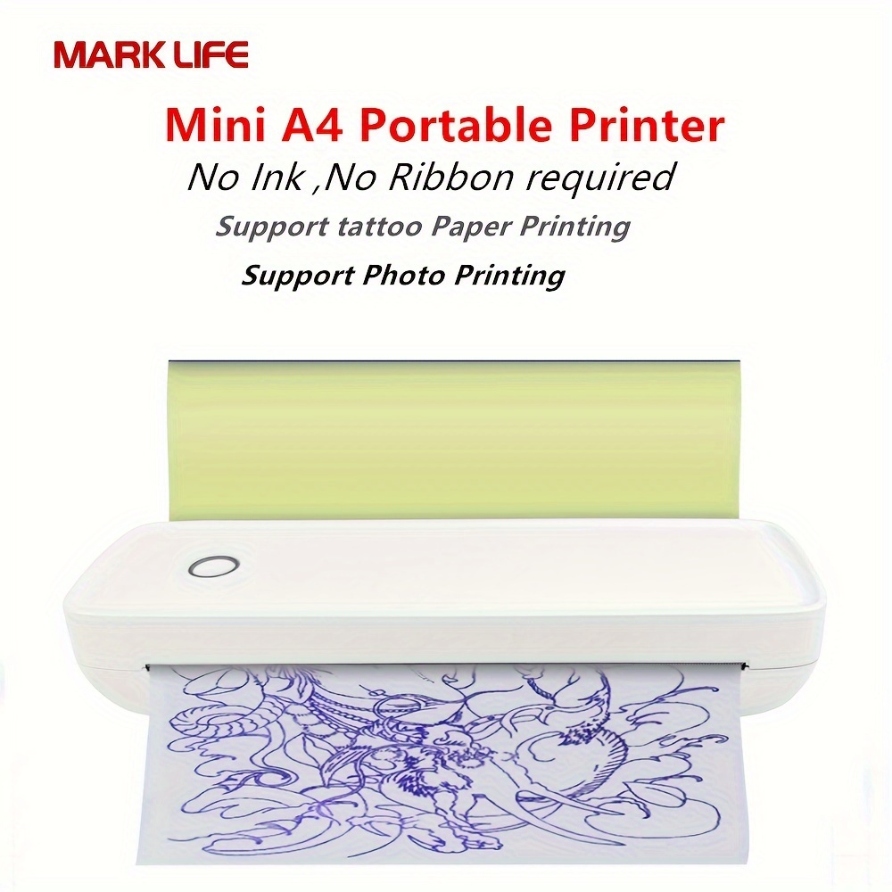 Cheap PeriPage A4 Paper Printer Direct Thermal Transfer Wirless Printer  Mobile 210mm Mini Mobile Photo