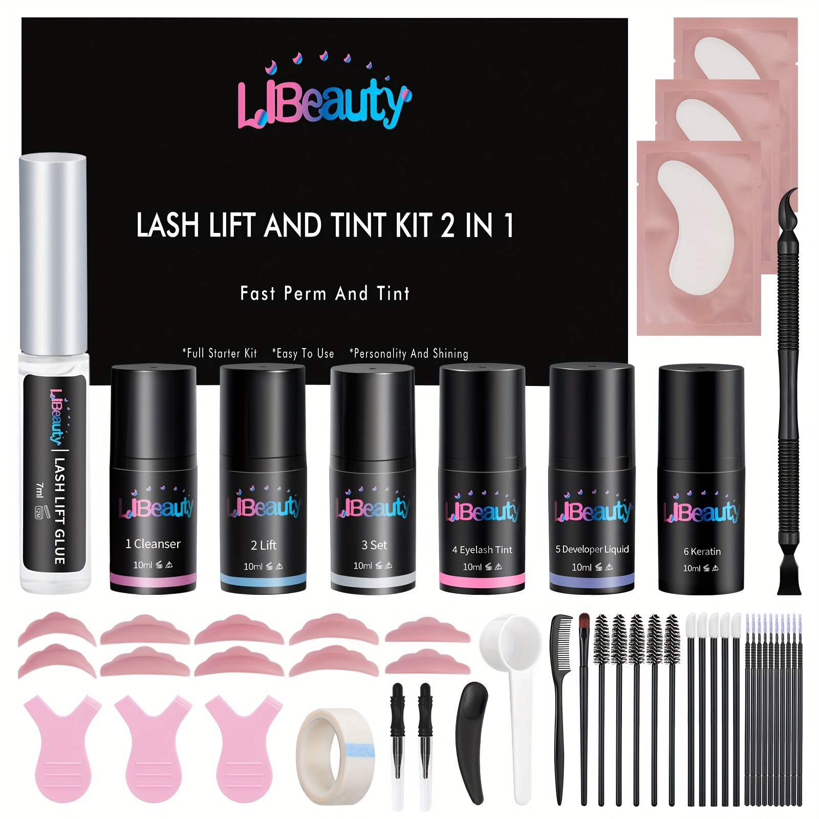 Eyebrow Lamination Tint Kit Complete Tools Easy Applying - Temu