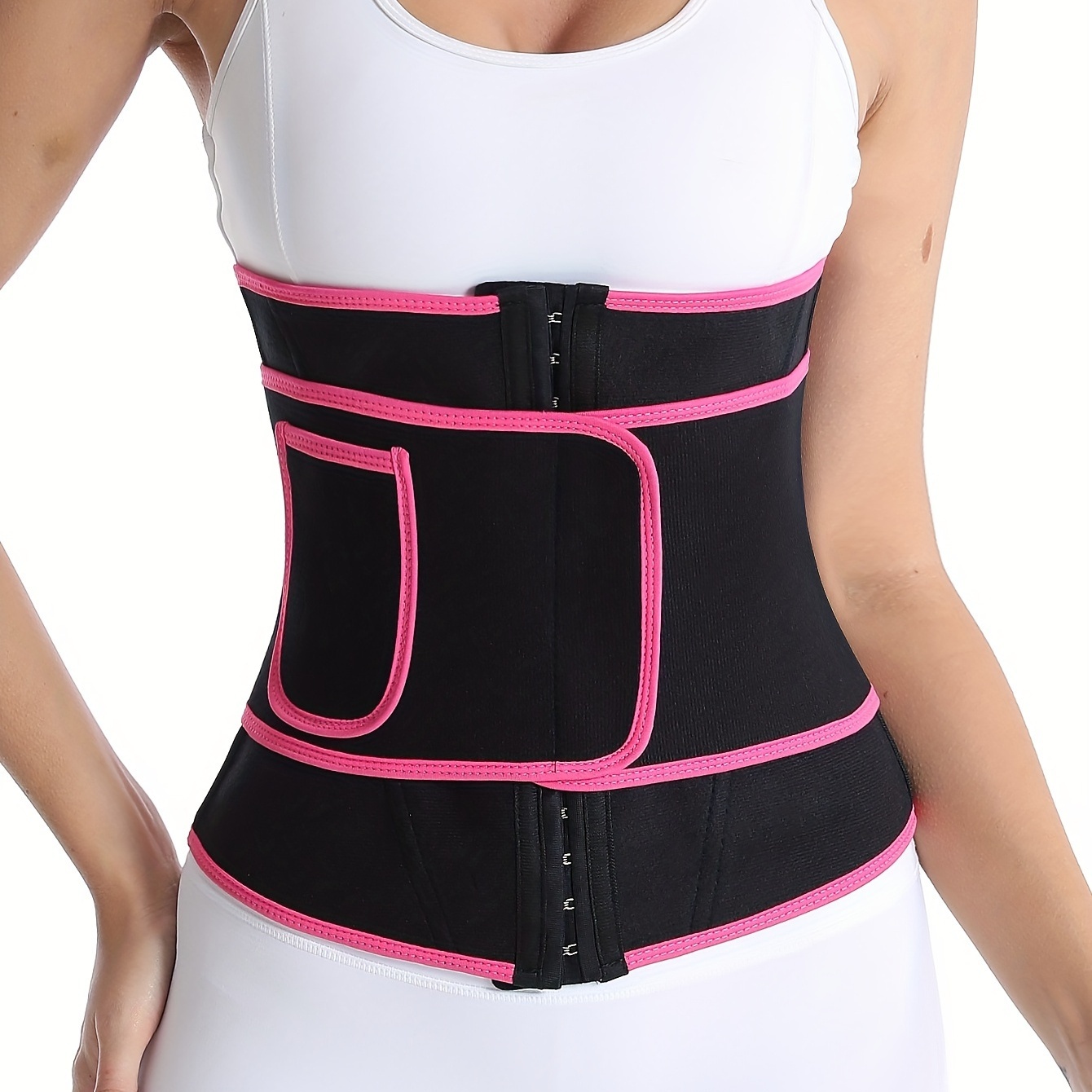 1pc Black Magic Waist Trimmer Belt For Women, Postpartum Body Shaper,  Slimming Abdomen & Hip