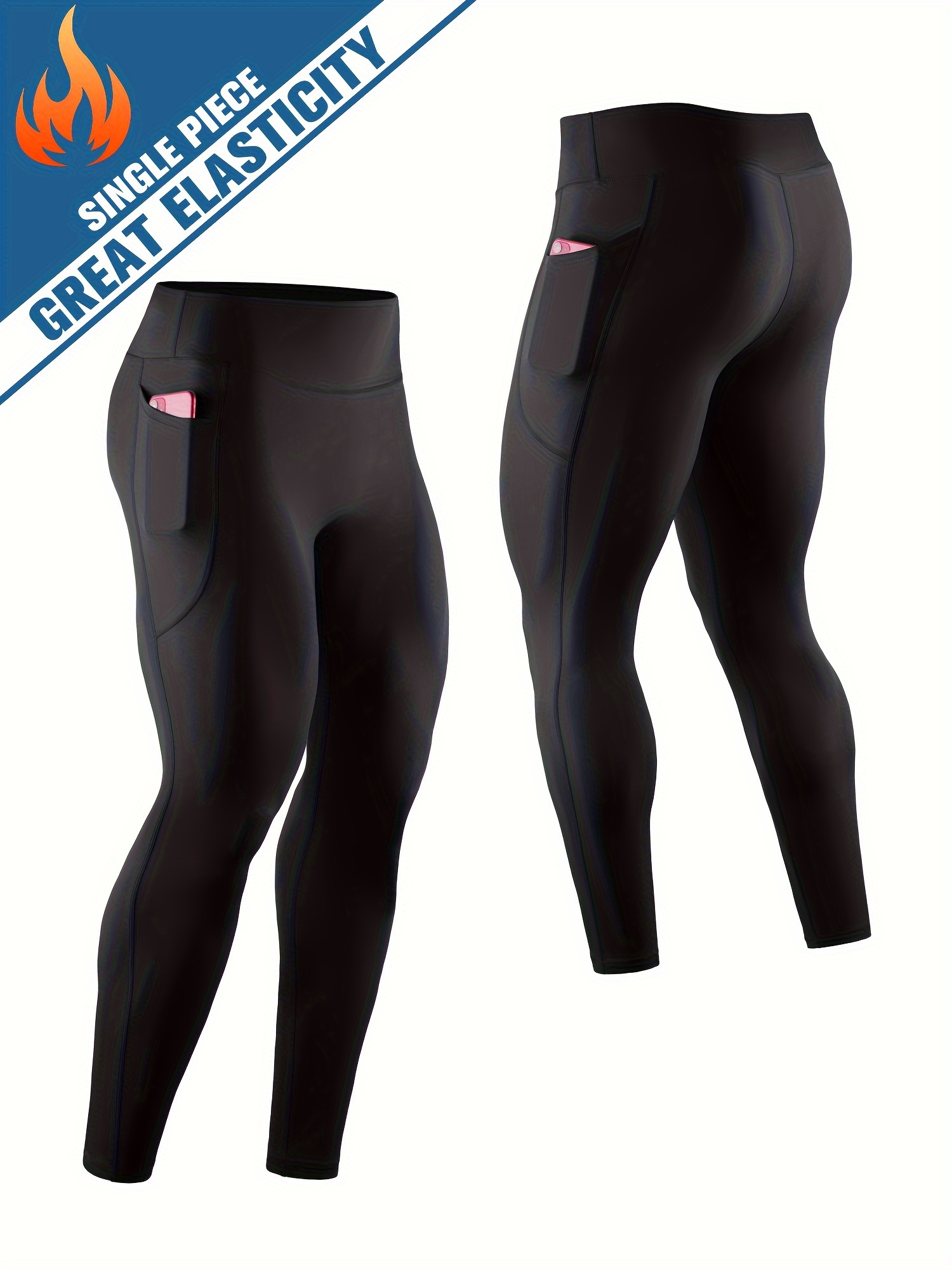 Mens Compression Pants With Fly Opening - Temu