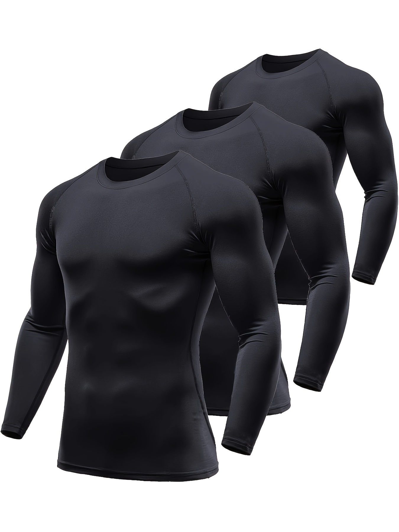 TELALEO Men's Thermal Long Sleeve Compression Shirts, Winter Gear Sports  Base-Layer Top Bottom Sets S : : Clothing, Shoes & Accessories