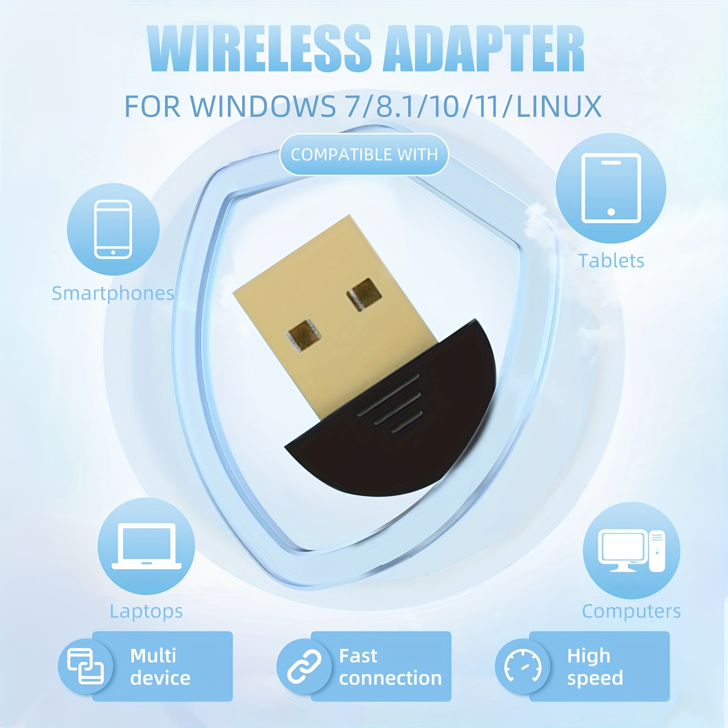 Wireless Network Adapter Pc Computer Wireless Usb Wifi 6 - Temu