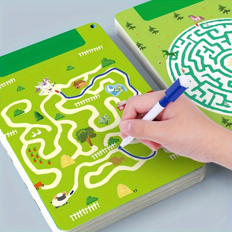 Children's Maze Puzzle Find Route Game Toys Puzzle DIY Cognition Games for  Kids