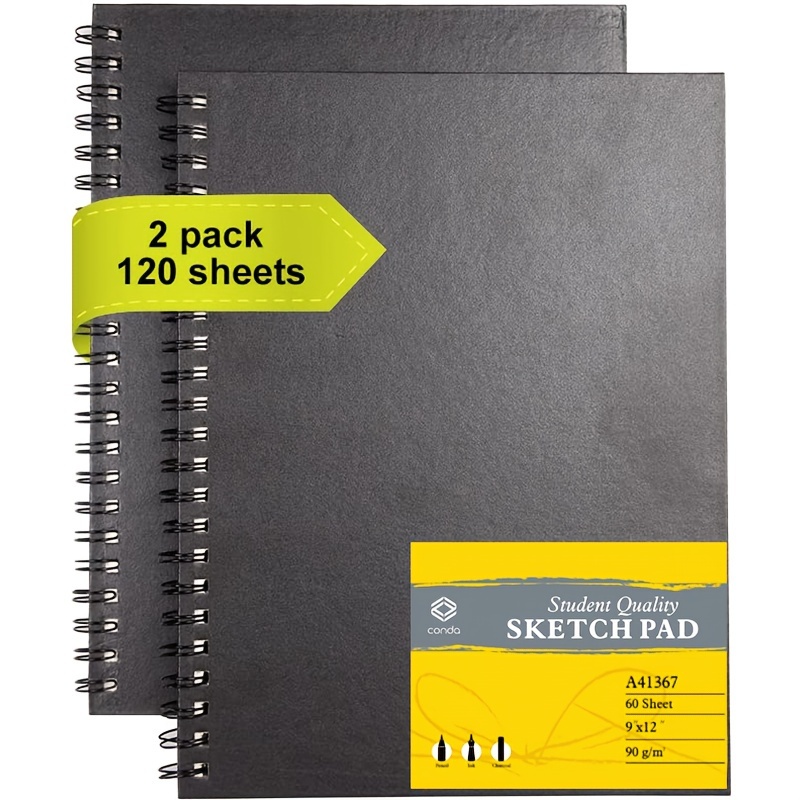 Marie's Heavyweight Sketch Book - 30 Unruled Sheets for Creative Expression  (14.9 X 10.6 & 10.4 X 7.8)
