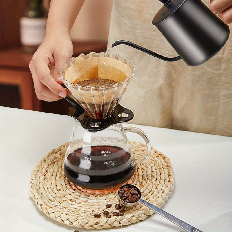 Pour Over Coffee Dripper Coffee Pot Set Coffee Server Coffee Maker Cup V02  Glass Coffee Funnel Coff