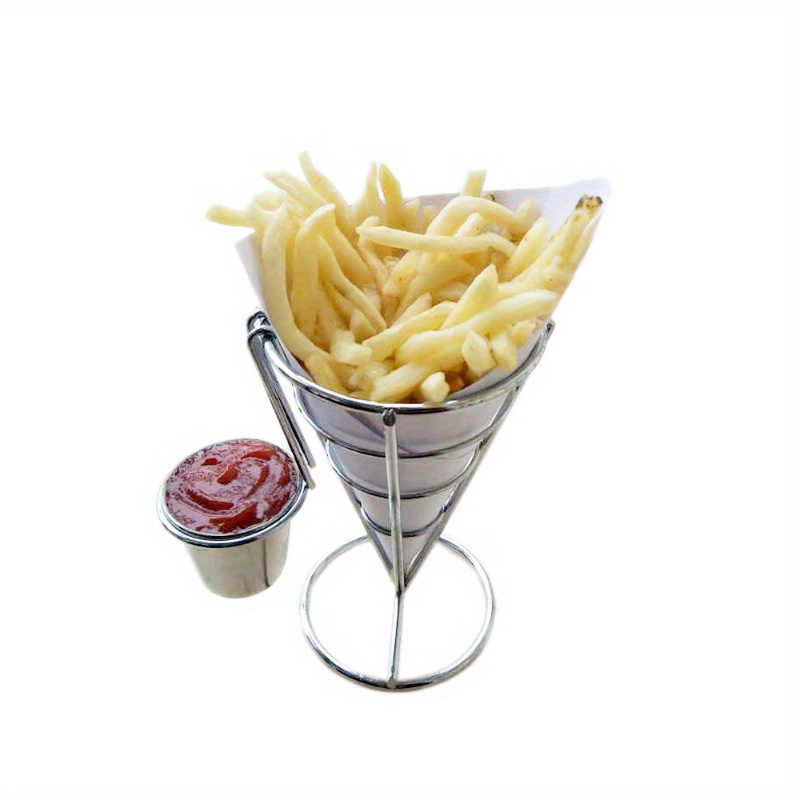 Upgrade Your Kitchen With A Stainless Steel Mini French Fries Basket -  Perfect For American Snacks & Bbqs! - Temu United Arab Emirates