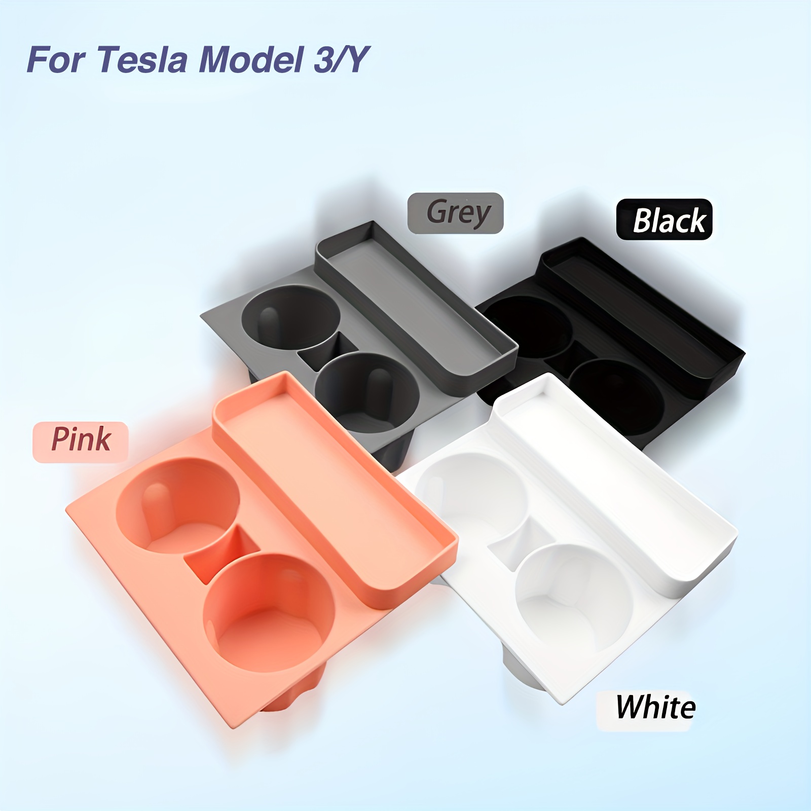 YZ For Tesla Model 3 Y Instrument Panel Water Cupholder ABS Material Car  Accessory Storage Box Model Y Accessory