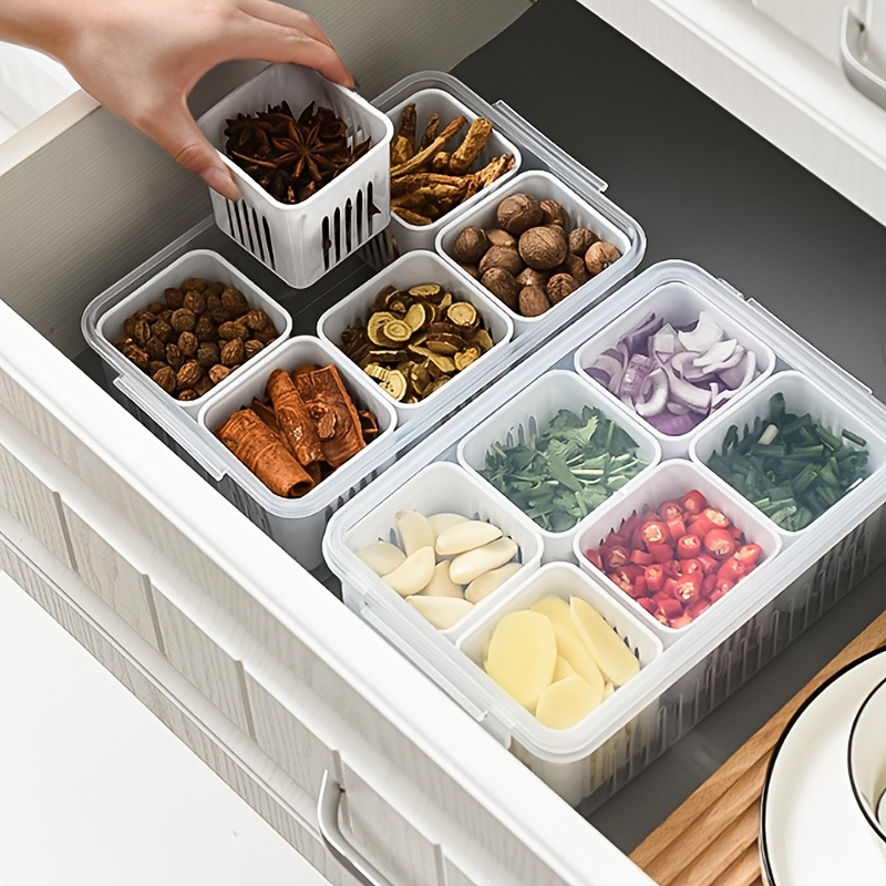 Expandable Food Container Lid Organizer,Large Capacity Adjustable 10 Dividers Detachable Lid Organizer Rack for Cabinets, Cupboards, Pantry Shelves