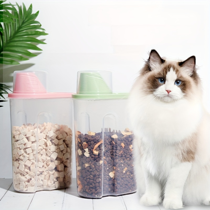 Pet Food Storage Container, Daily Simple Vacuum Grain Storage Box  Moisture-proof Canister Snack Box Cat Food Storage Bucket Dog Food Sealed  Barrel Random Color - Temu