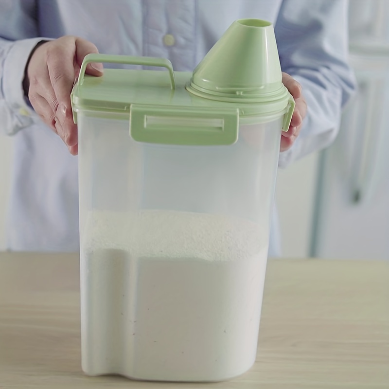 Rice Bucket Ice Barrelportable Transparent Cereal Storage - Temu