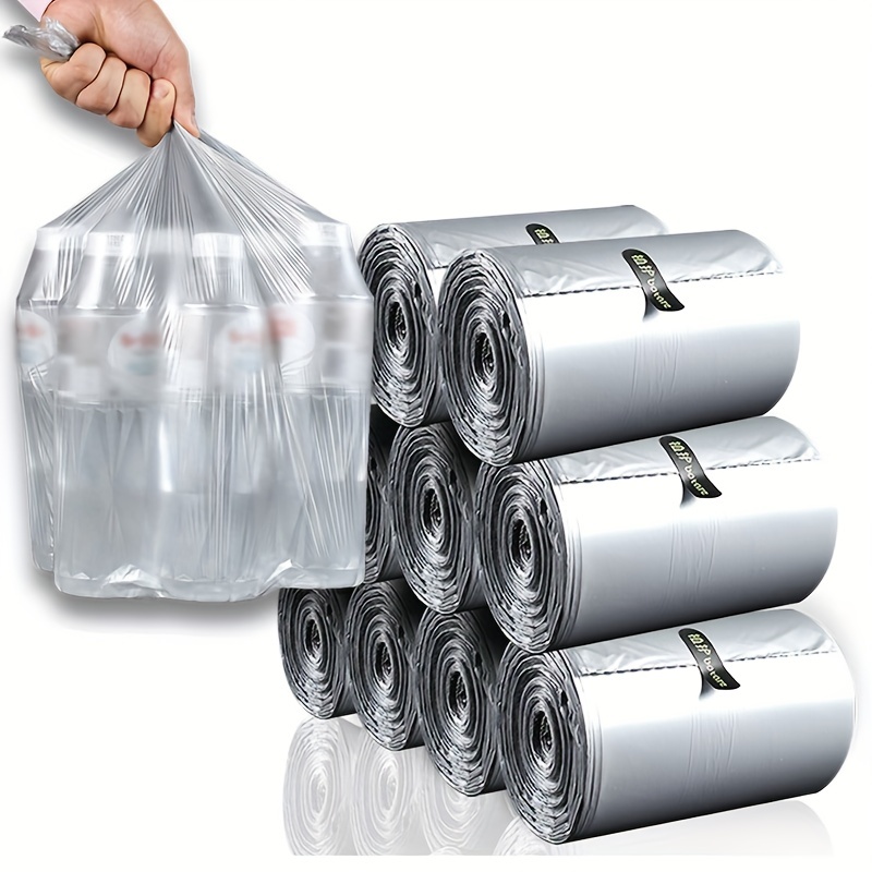 4 Gallon 330Pcs Strong Trash Bags Colorful Clear Garbage Bags