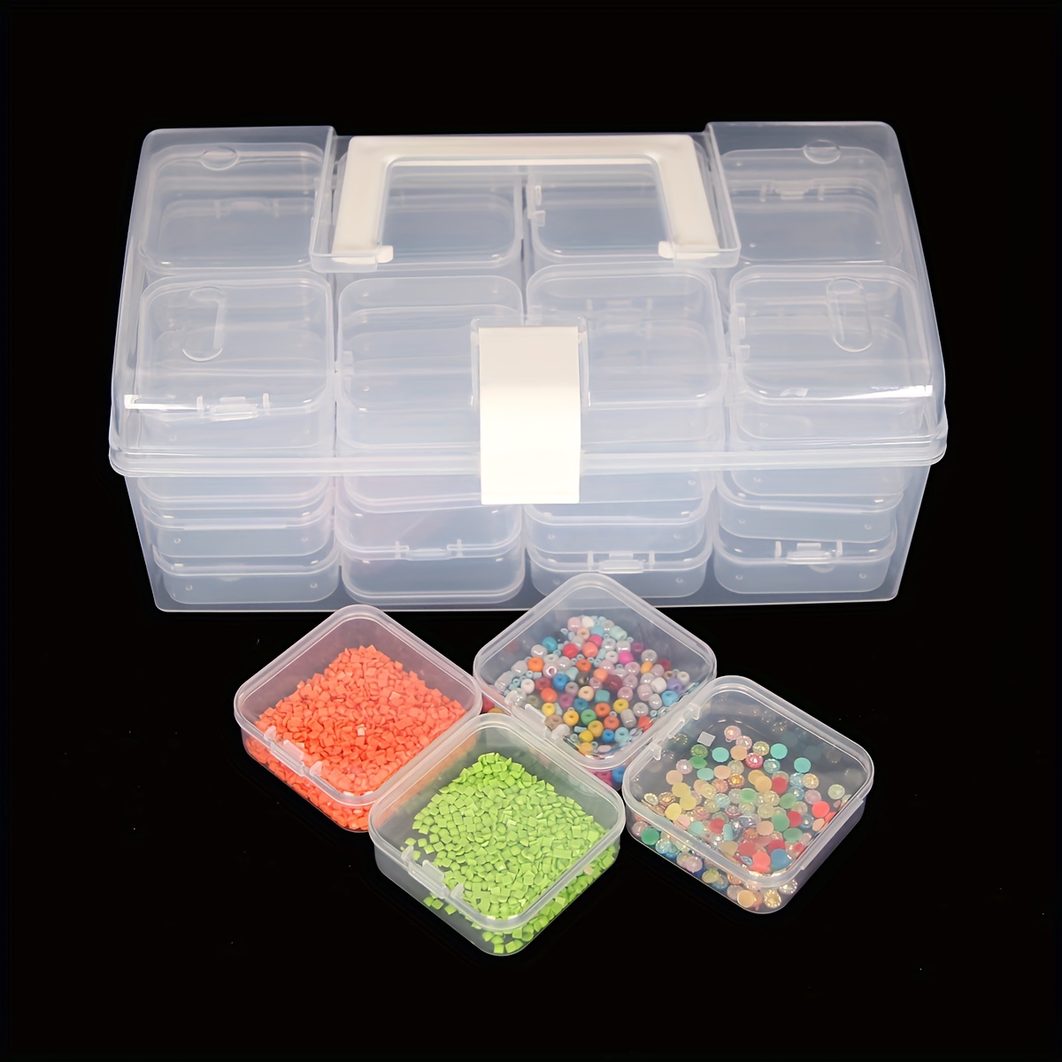 Small Plastic Case For Small Items Clay Bead Container Small
