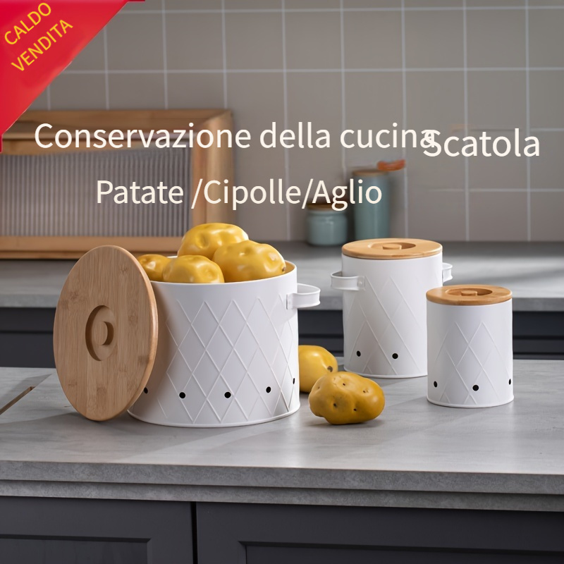 Sacchetti conserva patate,aglio e cipolla set 3 pz