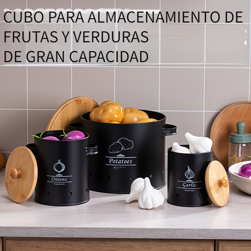 Cómo guardar patatas, cebollas y ajos en la cocina