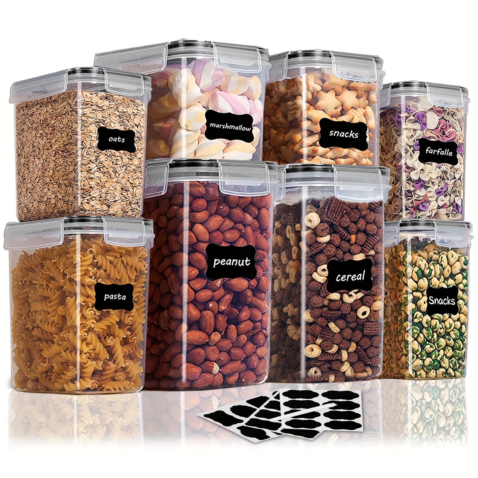 Kitchen Storage Container Set with Lid for Dry Fruit Nuts Flour