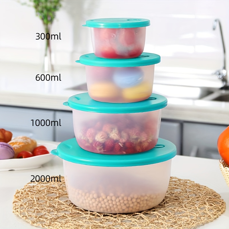 Airtight Food Storage Containers Set with Lids BPA Free Plastic Kitchen Pantry Organization Canisters for Cereal Flour and Sugar 600ml Pet Pink, Size