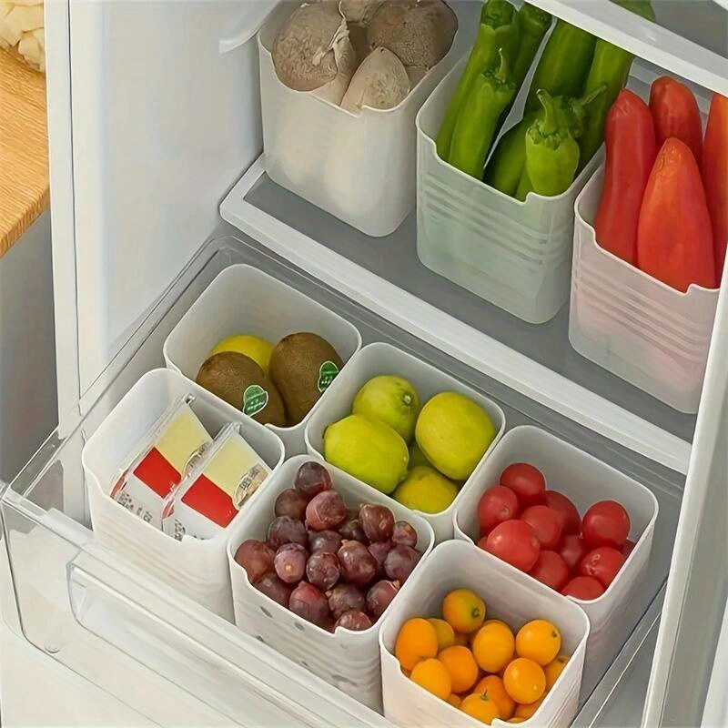 Hanging Food Storage Box Container Refrigerator Organizer Sealed Tank Cans  Kitchen Cabinet Storage Rack Transparent Storage