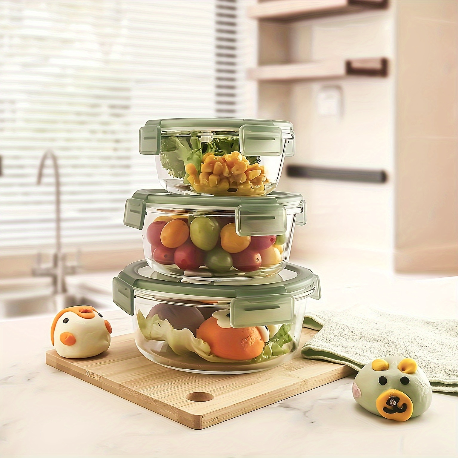 Meal Prep Container for Kitchen Kid Salad Fruit Storage Container